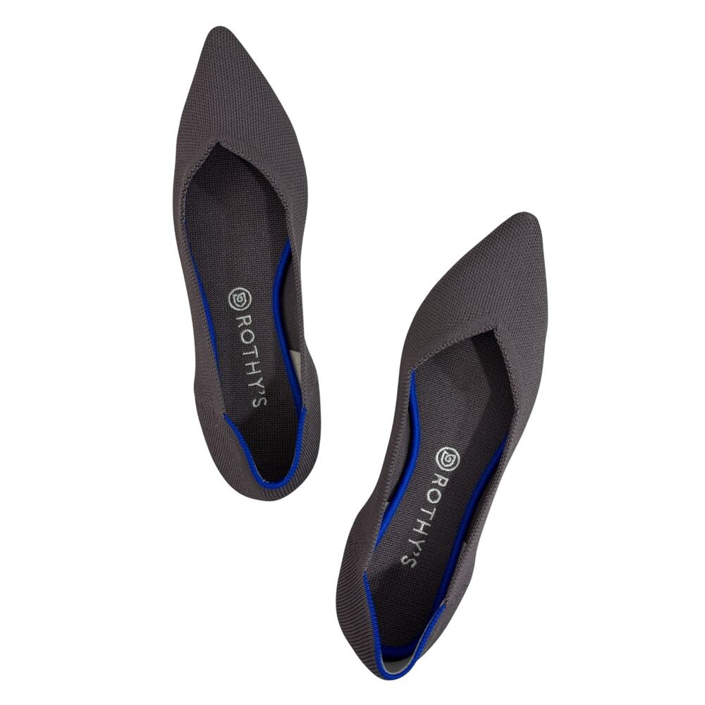 Rothy’s The Point Mink Dusty Purple Pointed Toe Flats Women’s Size 11 Silp aOn - Picture 4 of 11